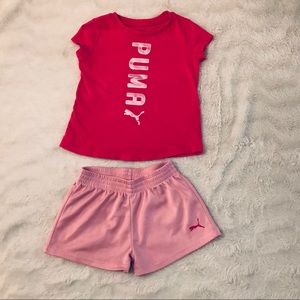 🌸PUMA🌸 GIRLS PINK SET SIZE 4T